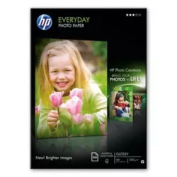 HP Papier photo brillant Everyday - 100 feuilles, A4