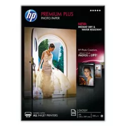 HP Papier photo brillant Premium Plus (20 feuilles – A4 210 