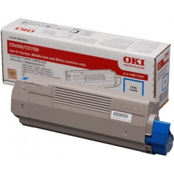 OKI Cartouche de toner Cyan 2000 pages pour C5650/C5750