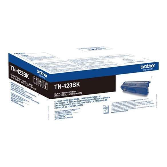 BROTHER TN-423BK CARTOUCHE DE TONER NOIR 6500 PAGES haute CAPACITÉ 