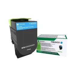 Lexmark cartouche de toner d'origine cyan 3500 pages pour CX417/517