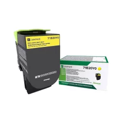 Lexmark X317 cartouche de toner d'origine jaune 2300 page pour CS/CX317/417/517