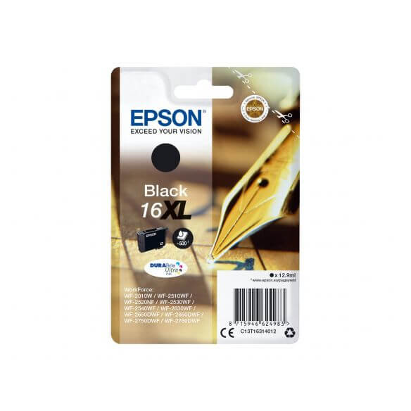Epson 16XL - cartouche de toner noir 500 pages d'origine Epson - 1