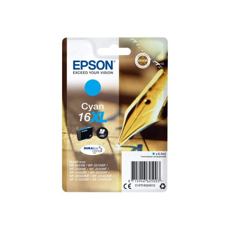 Cartouche d'encre Epson cyan 16XL - XL d'origine Epson - 1