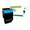 Lexmark - cyan cartouche de toner d'origine  Lexmark - 1