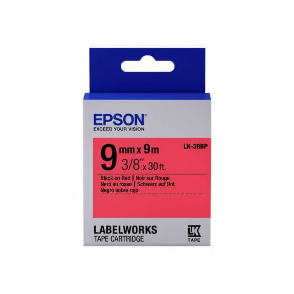 Epson LabelWorks LK-3RBP - bande d'étiquettes - 1 rouleau(x) - Rouleau (0,9 cm x 9 m) Epson - 1